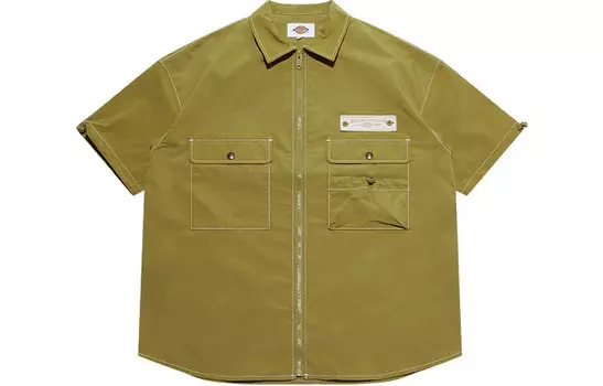 Рубашка с коротким рукавом и карманом Utility Pocket, цвет «Мохово-зеленый» Dickies, зеленый