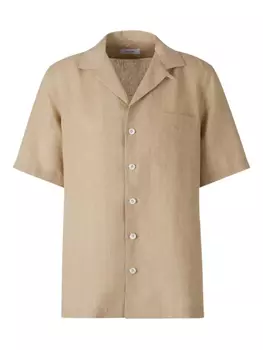 Рубашка с коротким рукавом и застежкой на пуговицы Lardini, нейтральный