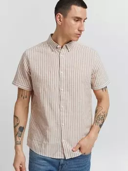 Рубашка с коротким рукавом идханк Indicode, бежевый