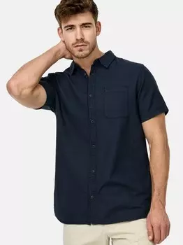 Рубашка с коротким рукавом ingunther Indicode, синий