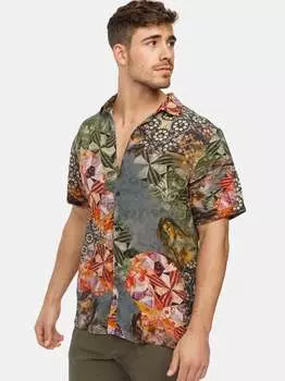 Рубашка с коротким рукавом инвалли Indicode, хаки