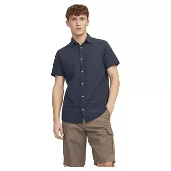 Рубашка с коротким рукавом Jack & Jones Abel, синий