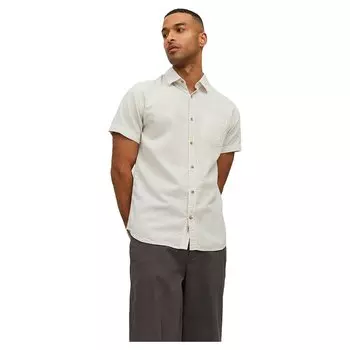 Рубашка с коротким рукавом Jack & Jones Abel, бежевый