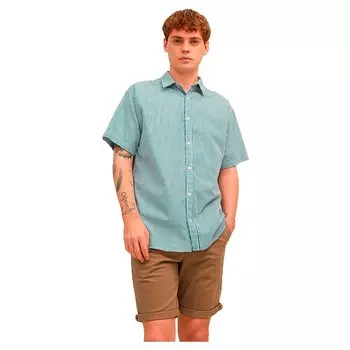 Рубашка с коротким рукавом Jack & Jones Aloha Mix, синий