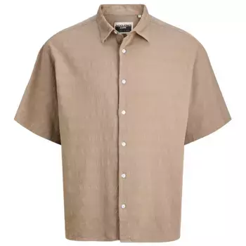 Рубашка с коротким рукавом Jack & Jones Athletico Cringle Plus Size, бежевый