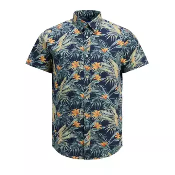 Рубашка с коротким рукавом Jack & Jones Carlos, синий