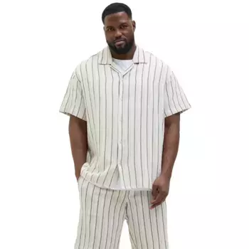 Рубашка с коротким рукавом Jack & Jones Coba Plus Size, бежевый