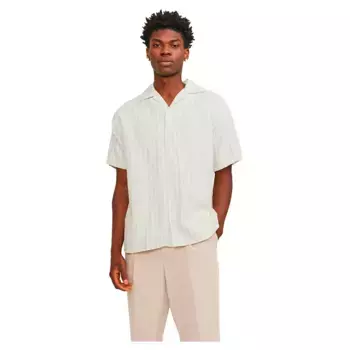 Рубашка с коротким рукавом Jack & Jones Coba Stripe Resort, белый