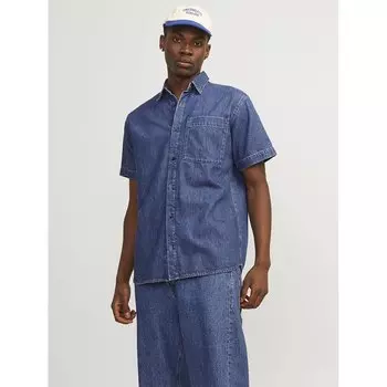 Рубашка с коротким рукавом Jack & Jones Creek WI 075, синий