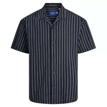 Рубашка с коротким рукавом Jack & Jones Easter Palma Seersucker, синий