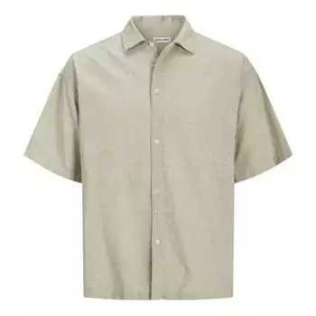 Рубашка с коротким рукавом Jack & Jones Ebreeze Oversized, бежевый