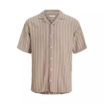Рубашка с коротким рукавом Jack & Jones Enzo Stripe Resort, бежевый
