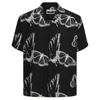 Рубашка с коротким рукавом Jack & Jones Jeff Aop Resort, черный