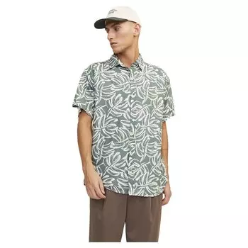 Рубашка с коротким рукавом Jack & Jones Lafayette Aop, зеленый