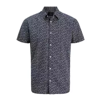 Рубашка с коротким рукавом Jack & Jones Lasummer Print, синий