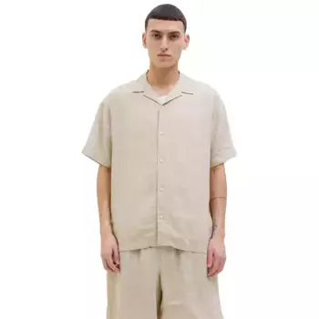 Рубашка с коротким рукавом Jack & Jones Lawrence Linen, бежевый