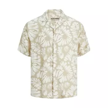 Рубашка с коротким рукавом Jack & Jones Luke Party, бежевый
