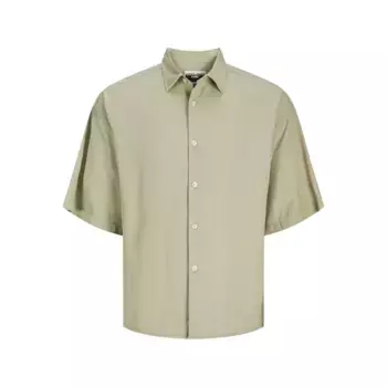 Рубашка с коротким рукавом Jack & Jones Marshall Boxy STYD24, бежевый