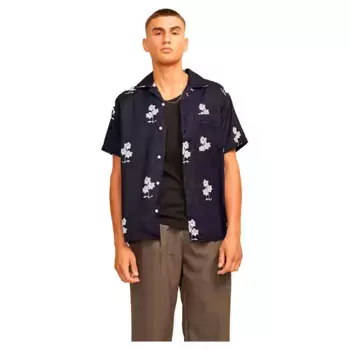 Рубашка с коротким рукавом Jack & Jones Mateo Resort STYD24, синий