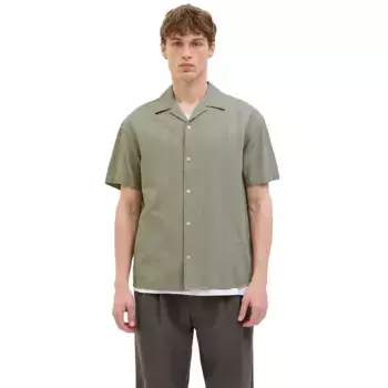 Рубашка с коротким рукавом Jack & Jones Montana Dobby Resort, зеленый