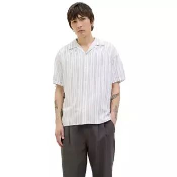 Рубашка с коротким рукавом Jack & Jones Montana Dobby Resort, белый