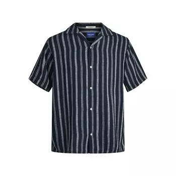 Рубашка с коротким рукавом Jack & Jones Noto Stripe Resort, синий