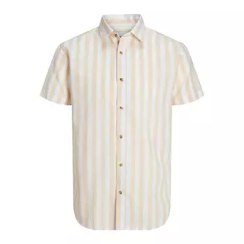 Рубашка с коротким рукавом Jack & Jones Oshua Oxford, бежевый