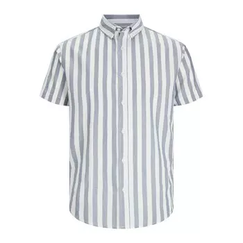 Рубашка с коротким рукавом Jack & Jones Oxford, синий