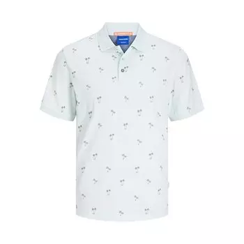 Рубашка с коротким рукавом Jack & Jones Palm Aop Dut, белый