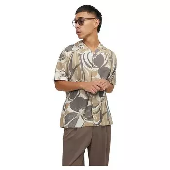 Рубашка с коротким рукавом Jack & Jones Palma Resort, коричневый