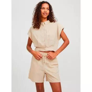 Рубашка с коротким рукавом Jack & Jones Penny, бежевый