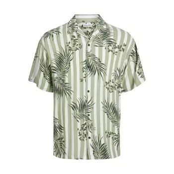 Рубашка с коротким рукавом Jack & Jones Resort, зеленый