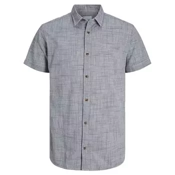Рубашка с коротким рукавом Jack & Jones Structure, серый