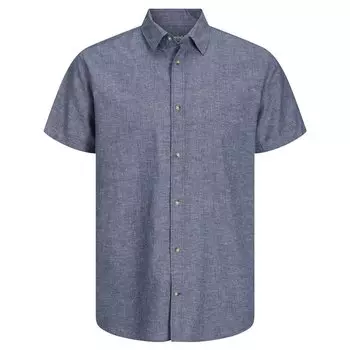 Рубашка с коротким рукавом Jack & Jones Summer Linen, серый