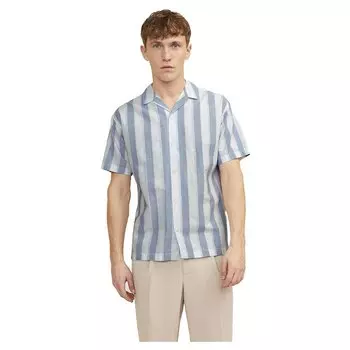 Рубашка с коротким рукавом Jack & Jones Summer Stripe Resort, синий