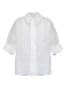 Рубашка с коротким рукавом Jil Sander, белый