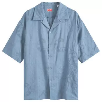 Рубашка с коротким рукавом Kenzo Bamboo Vacation Shirt, синий