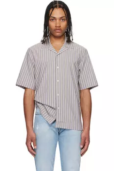 Рубашка с коротким рукавом классического кроя Paul Smith, синий