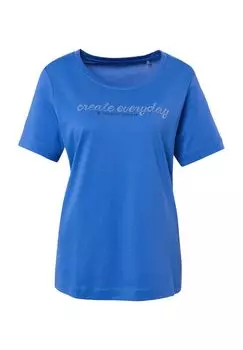 Рубашка с коротким рукавом, круглым вырезом, женская Adagio, цвет Pool Blue