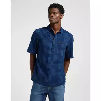 Рубашка с коротким рукавом Lee Popover, синий