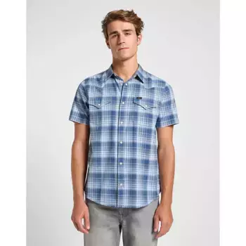 Рубашка с коротким рукавом Lee Western, синий