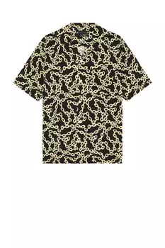 Рубашка с коротким рукавом link Allsaints, черный