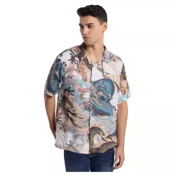 Рубашка с коротким рукавом Lois Jeans 8737, белый