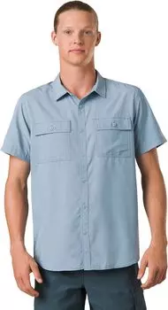 Рубашка с коротким рукавом Lost Sol стандартного кроя Prana, цвет Chambray Heather
