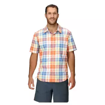 Рубашка с коротким рукавом Marmot AirExchange UPF 40 Novelty, разноцветный