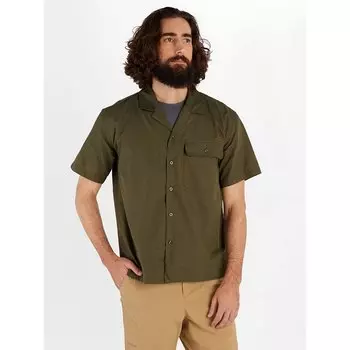 Рубашка с коротким рукавом Marmot Muir Camp, зеленый