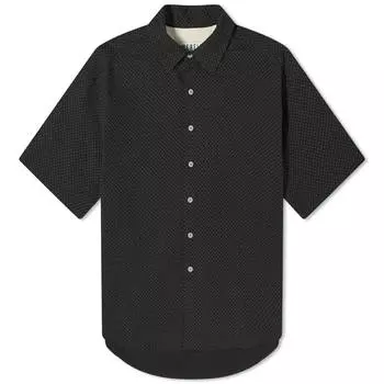 Рубашка с коротким рукавом Merely Made Sashiko Oversized Short Sleeve Shirt, черный