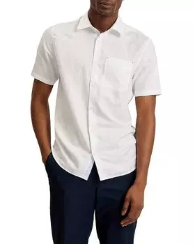 Рубашка с коротким рукавом на пуговицах Ted Baker, белый