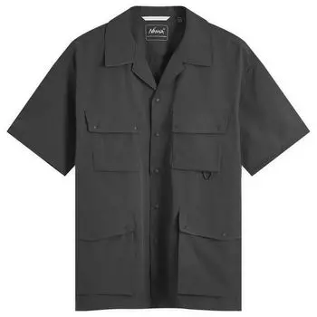 Рубашка с коротким рукавом Nanga Dot Air Utility Pocket Short Sleeve Shirt, черный