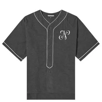 Рубашка с коротким рукавом Neighborhood Baseball Shirt, черный